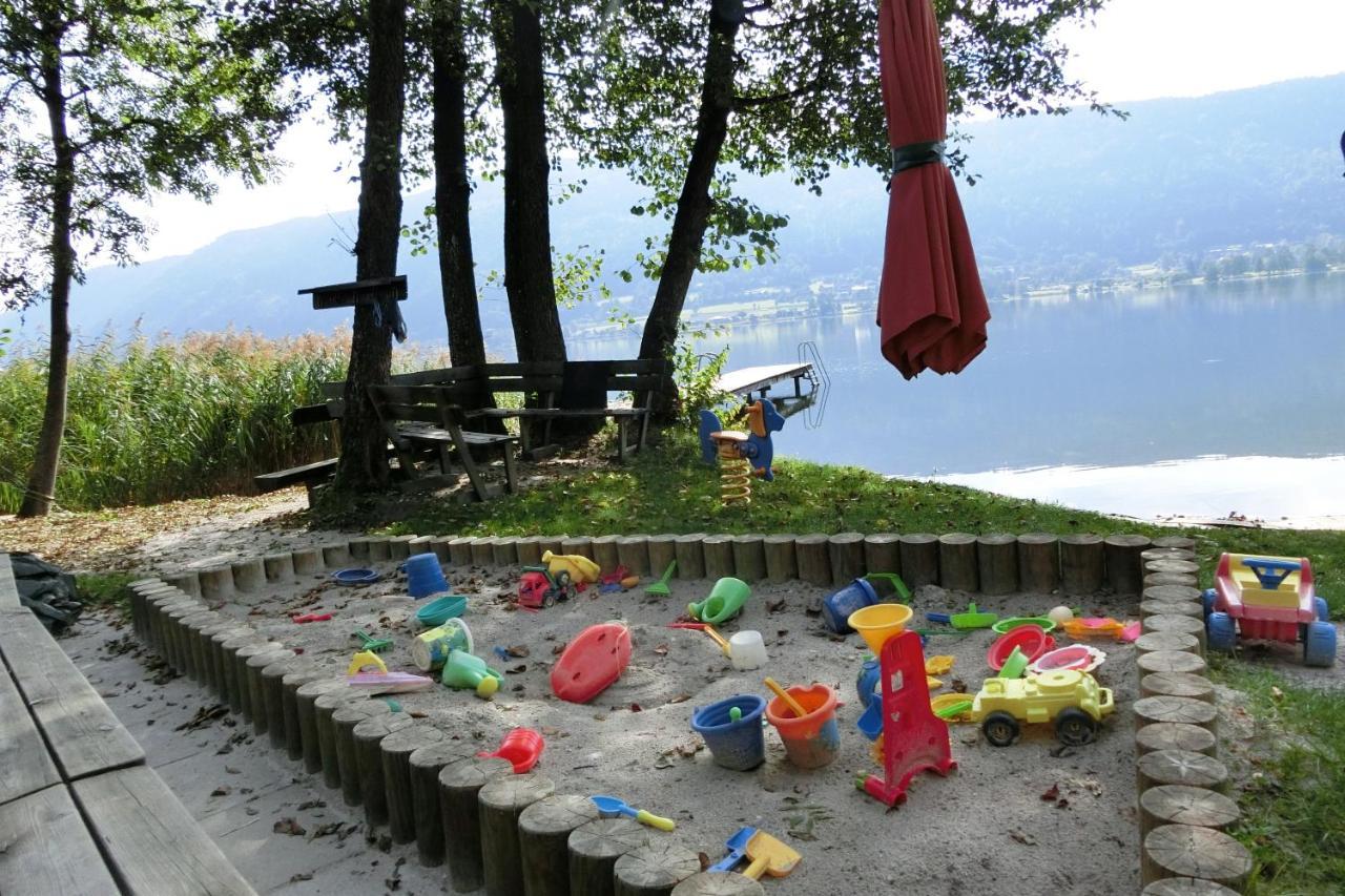 Maren Seeblick Appartement Haus Haensel&Gretel Direkt Am Ossiacher See Mit Hallenbad Stiegl Dış mekan fotoğraf