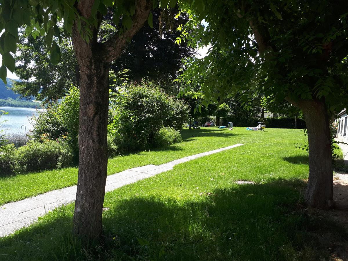 Maren Seeblick Appartement Haus Haensel&Gretel Direkt Am Ossiacher See Mit Hallenbad Stiegl Dış mekan fotoğraf