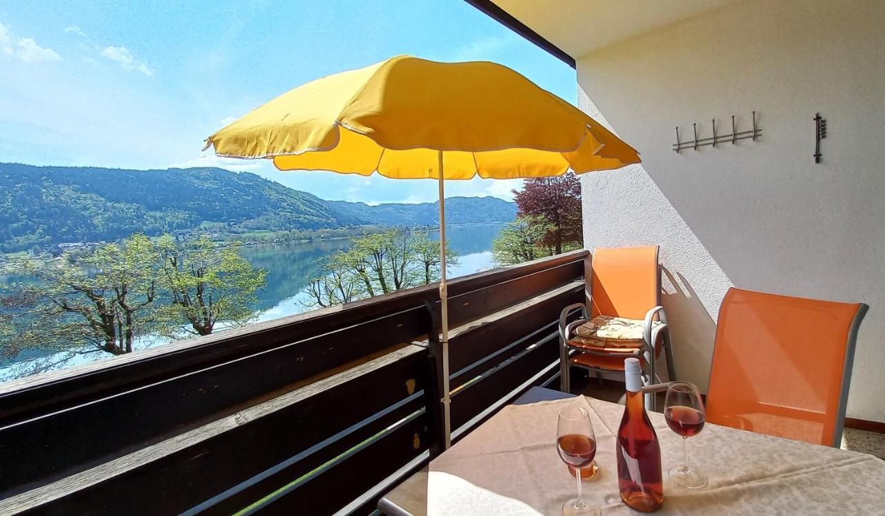 Maren Seeblick Appartement Haus Haensel&Gretel Direkt Am Ossiacher See Mit Hallenbad Stiegl Dış mekan fotoğraf