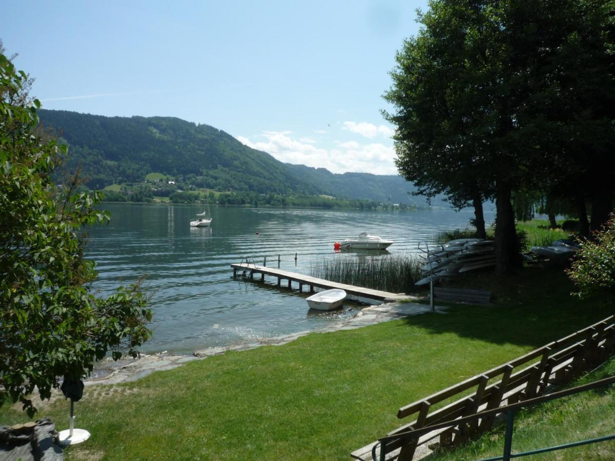 Maren Seeblick Appartement Haus Haensel&Gretel Direkt Am Ossiacher See Mit Hallenbad Skiarena Gerlitzen Stiegl Dış mekan fotoğraf