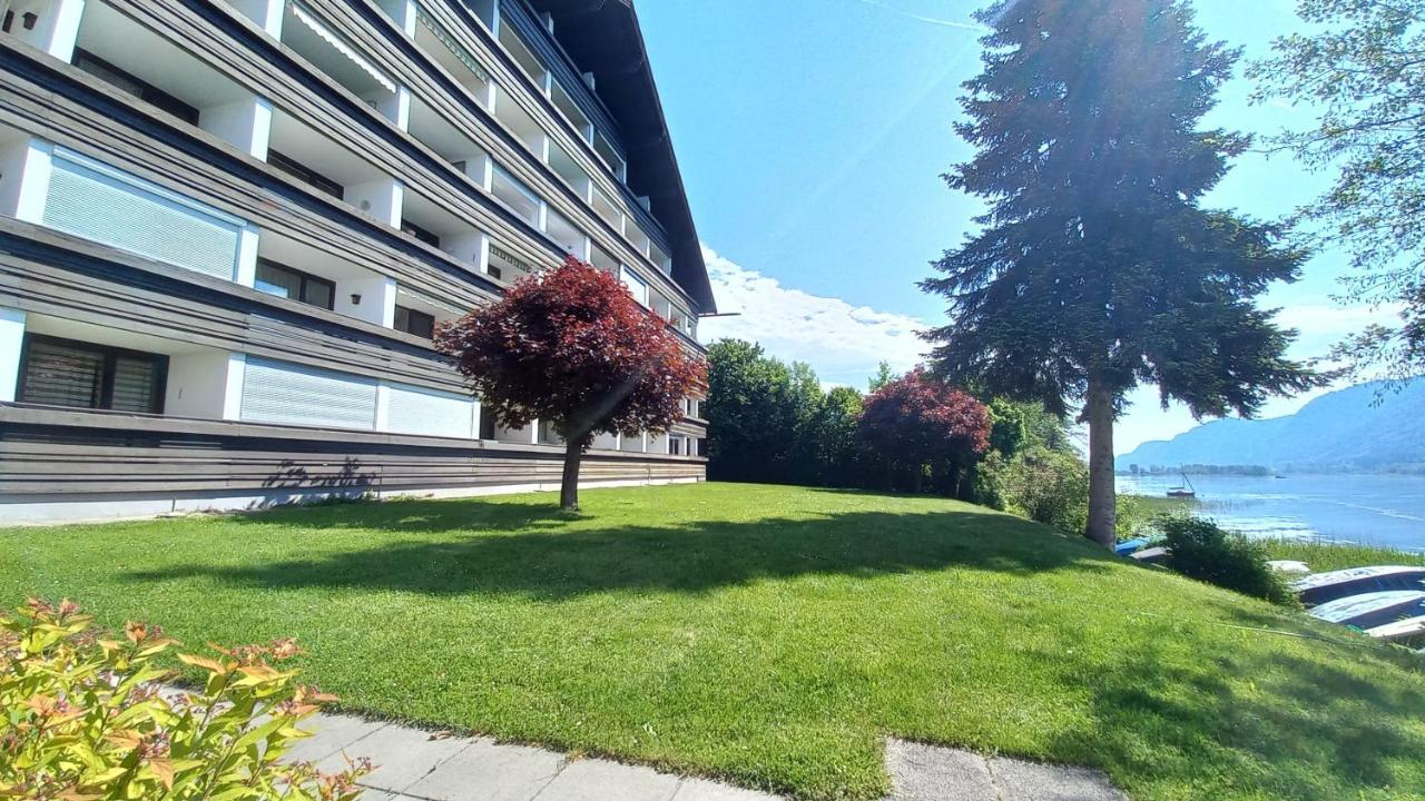 Maren Seeblick Appartement Haus Haensel&Gretel Direkt Am Ossiacher See Mit Hallenbad Stiegl Dış mekan fotoğraf