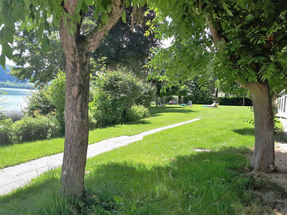 Maren Seeblick Appartement Haus Haensel&Gretel Direkt Am Ossiacher See Mit Hallenbad Stiegl Dış mekan fotoğraf